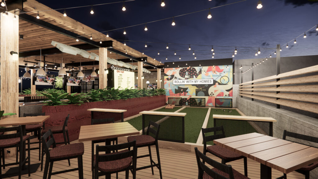 CRAFT Restaurant Beer Market Dallas Rendering 5 Rooftop